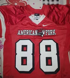 american football t-shirt made in u. s. a original nike