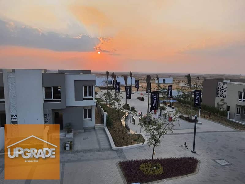 Ready to move Apartment 171, fully  finished view, landscape, in Badya Palm Hills Compound, 6 October, installments up to 8 years 11