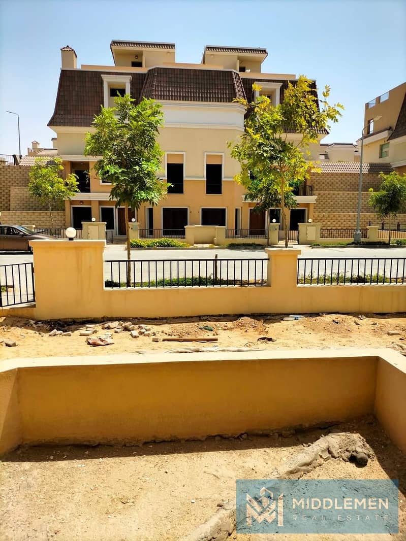 s villa 295 m with garden 80m  prime location , sarai compound new cairo 8