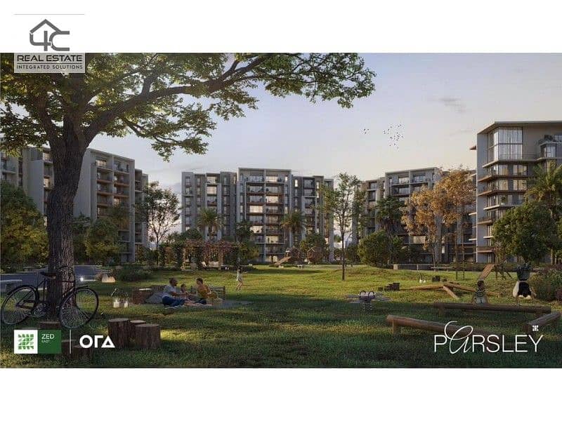 Apartment cornr for sale with open view landscape prime location with down payment and installments in zed east 2