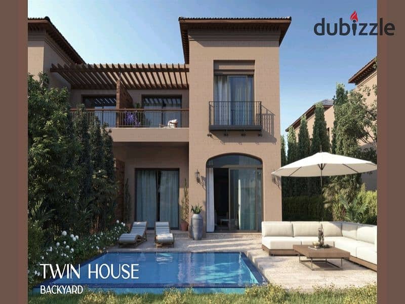 Twin house 330 m in the heart of old Sheikh Zayed, in installments, next to Cairo gate, Emaar 1