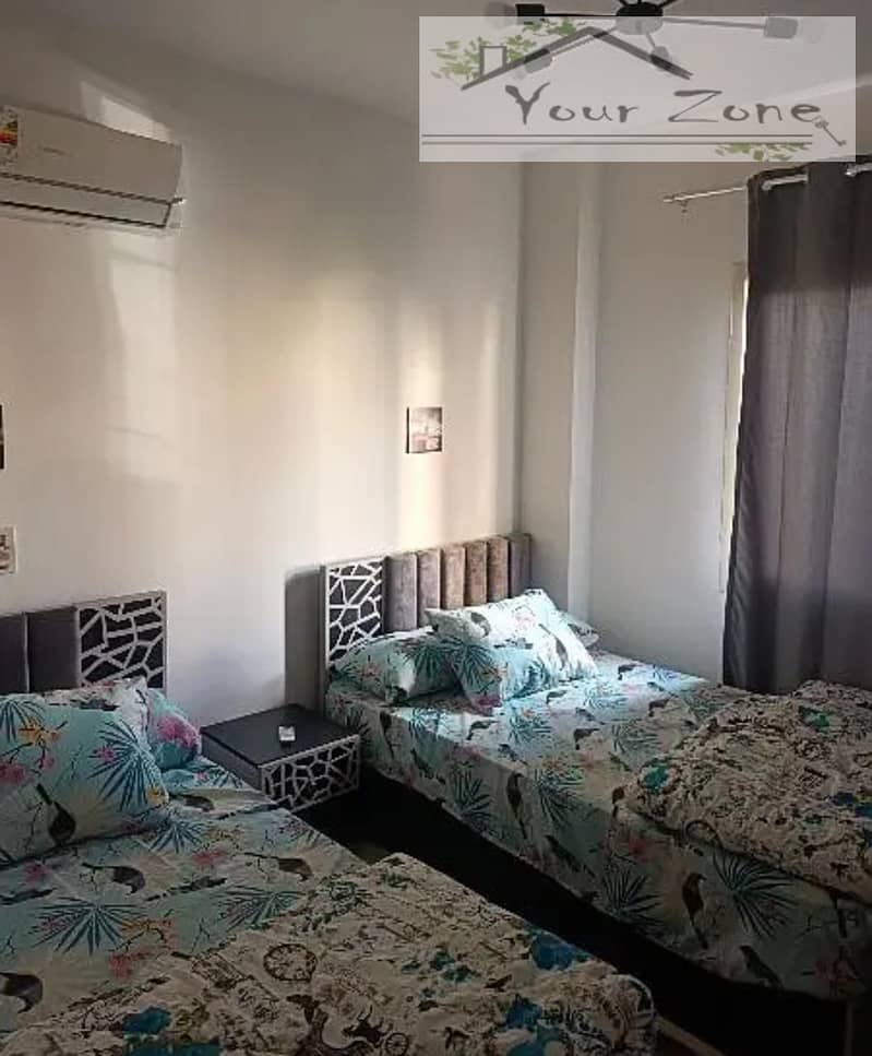 Modern furnished apartment for rent New in the future, Sheikh Zayed 2