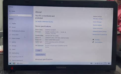 لاب توب توشيبا للبيع نظر للتحديث
