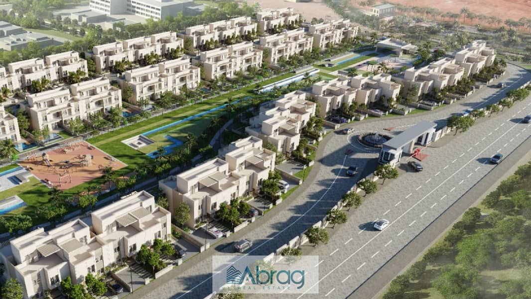 Townhouse Corner for sale in West End Compound in New Sheikh Zayed 1