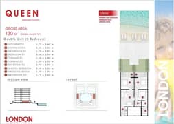 Chalet 130 meters QUEEN with garden 44 meters for sale in the London project by JD Holding Company in New Alamein, North Coast, Royal Coast area