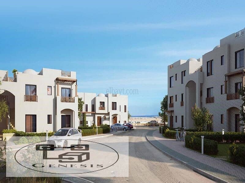 purchased a duplex with a garden in Makadi Heights in the city of Hurghada from Orascom 1