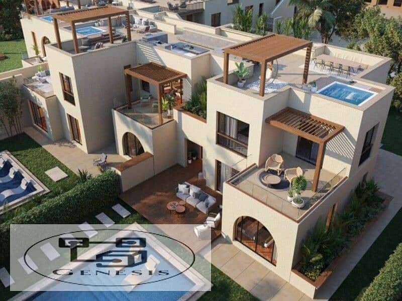 purchased a duplex with a garden in Makadi Heights in the city of Hurghada from Orascom 8