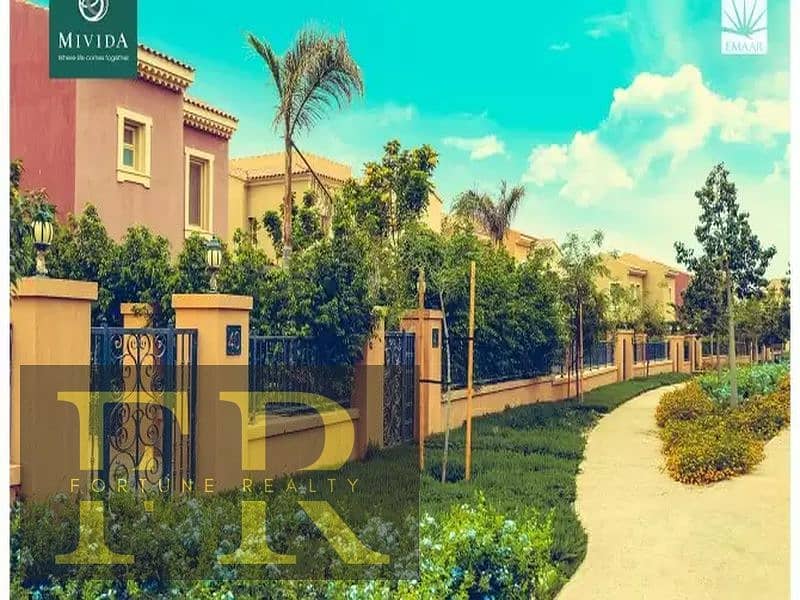 Twin house 320 m for sale in Mivida Compound - Fifth Settlement 7