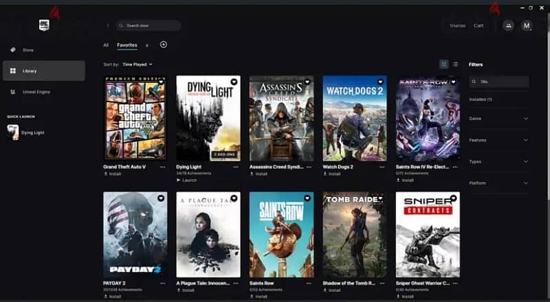 Epic games account for sale (51 games -16 online-) 0