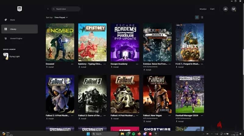 Epic games account for sale (51 games -16 online-) 2