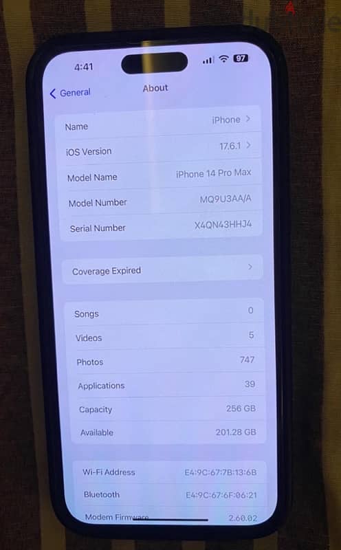 iPhone 14 Pro Max 256g 1