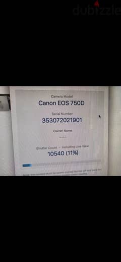 Canon 750D Camera