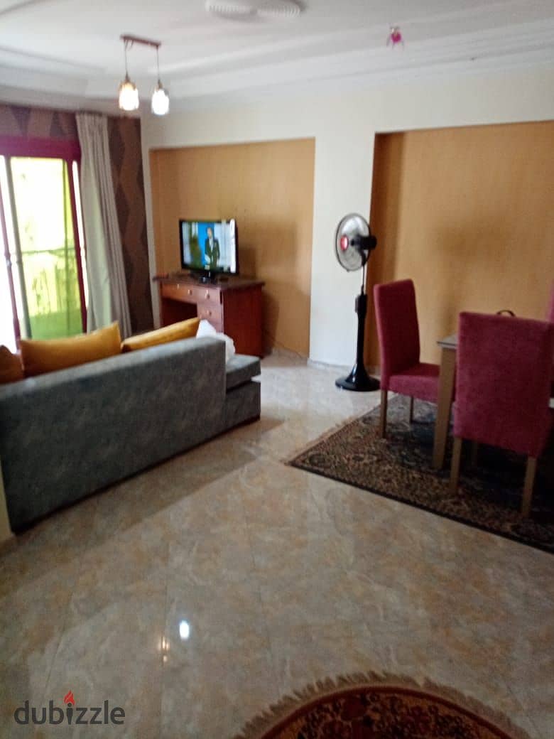 Furnished apartment for rent in El Narges Compound, buildings near Fatima El Sherbatly Mosque  Fully sea view 0