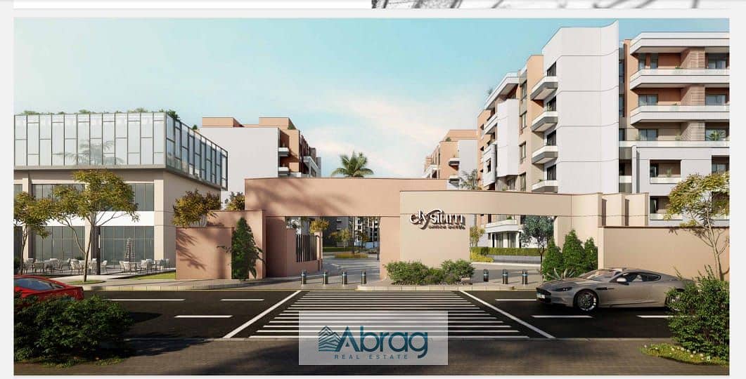 Apartment for sale in Elysium Compound, Sheikh Zayed, in installments over 10 years, without down payment, in the best location in Sheikh Zayed, next 2