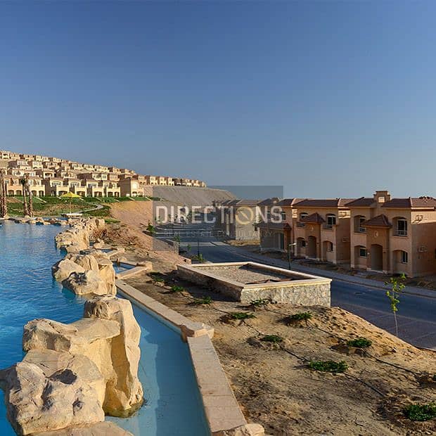 with Panoramic sea view chalet with ACs for sale in Telal Sokhna near Porto Sokhna and next to AZHA 7