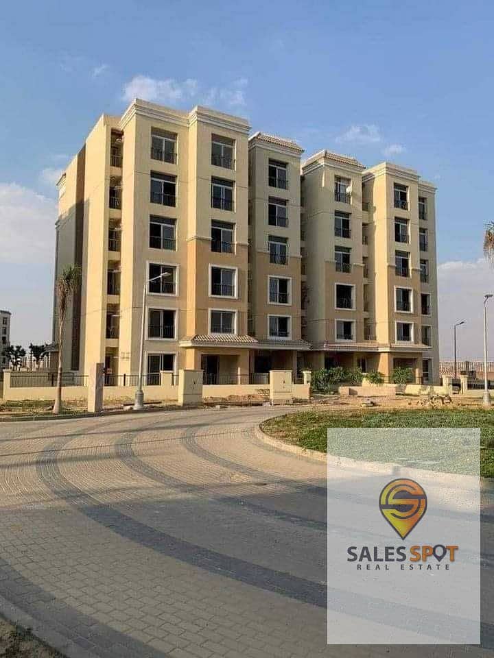 (Ask about the rest of the discounts) A distinctive apartment for sale in a prime location in Sarai Compound next to Madinaty, minutes from the Fifth 8