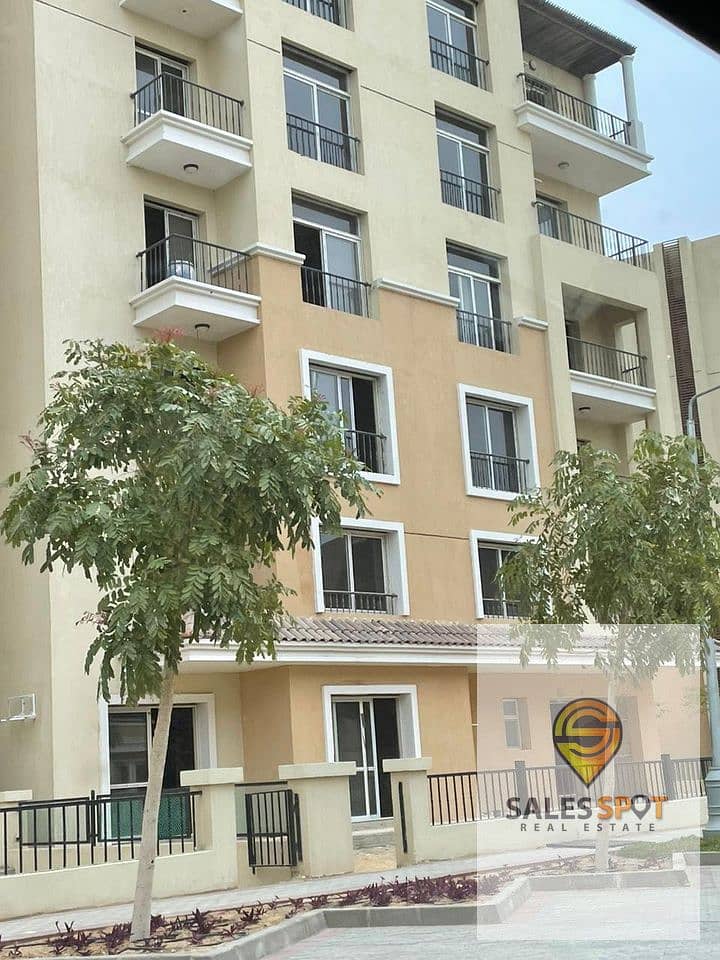 (Ask about the rest of the discounts) A distinctive apartment for sale in a prime location in Sarai Compound next to Madinaty, minutes from the Fifth 9