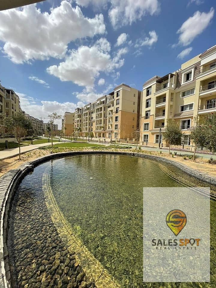 (Ask about the rest of the discounts) A distinctive apartment for sale in a prime location in Sarai Compound next to Madinaty, minutes from the Fifth 10