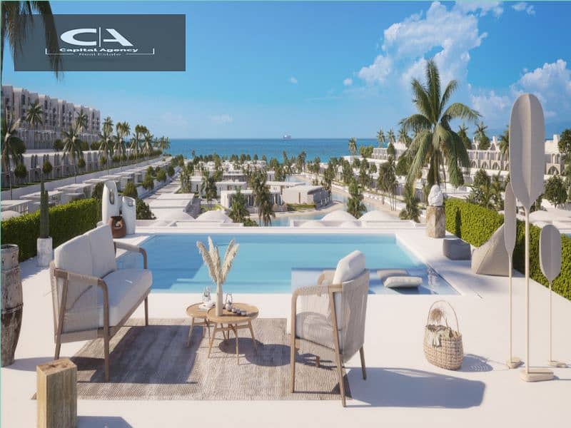 With only 5% down payment, a 3-bedroom chalet overlooking the sea in Salt Ras El Hekma Developer Tatweer Misr | Special cash discount 4