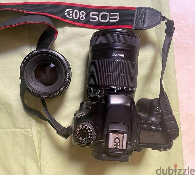 كاميرا كانون 80D مع عدستين  Canon 80D 0