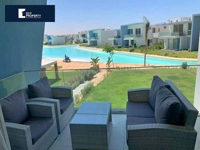 The cheapest finished chalet for sale in Fouka Bay Ras El Hekma On the Lagoon - with installments over 8 years 8