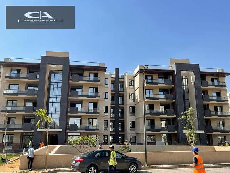 Ready to move own your apartment with a  roof, 4/3 finishing, in Azad Compound in the heart of Fifth Settlement A distinctive view of the lagoon 1