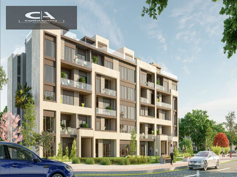 Ready to move own your apartment with a  roof, 4/3 finishing, in Azad Compound in the heart of Fifth Settlement A distinctive view of the lagoon 6