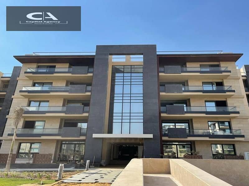 Ready to move own your apartment with a  roof, 4/3 finishing, in Azad Compound in the heart of Fifth Settlement A distinctive view of the lagoon 11