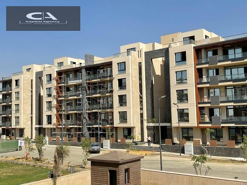 Ready to move own your apartment with a  roof, 4/3 finishing, in Azad Compound in the heart of Fifth Settlement A distinctive view of the lagoon 17