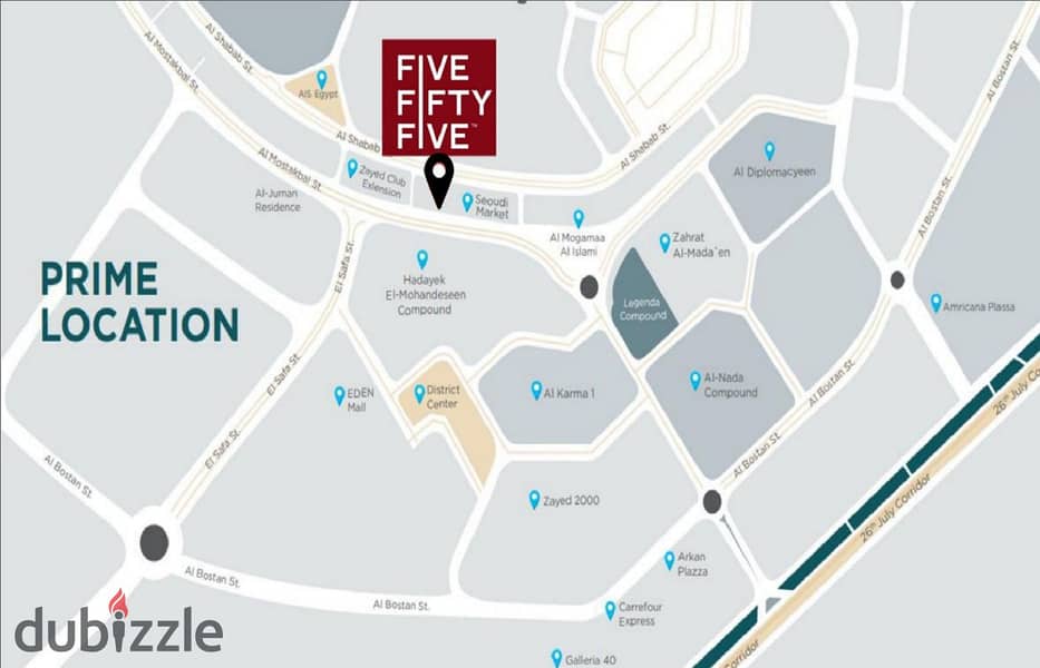 45 m commercial shop for sale - in Five Fifty Five project - Sheikh Zayed - prime location 5