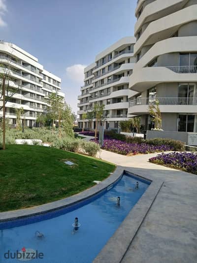 Apartment for sale, fully finished, 150 m, ground floor with a 60 m garden, in Bloom Fields Compound, Mostakbal City, without down payment, installmen