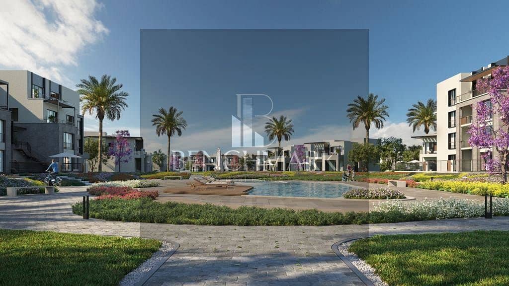 Apartment for sale 154 meters with a garden in Garden Lakes Hyde Park 6th of October Compound next to Al Gezira Club and Palm Hills in installments 14