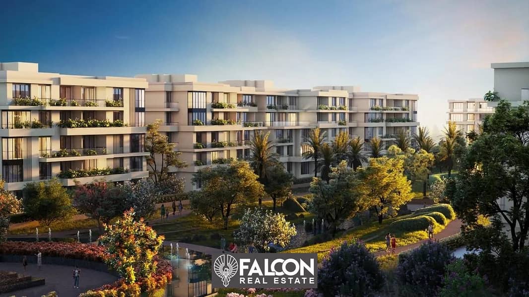 Without down payment, an apartment for sale in the heart of the Fifth Settlement, in installments, in a prime location in front of Al-Ahly Club 2