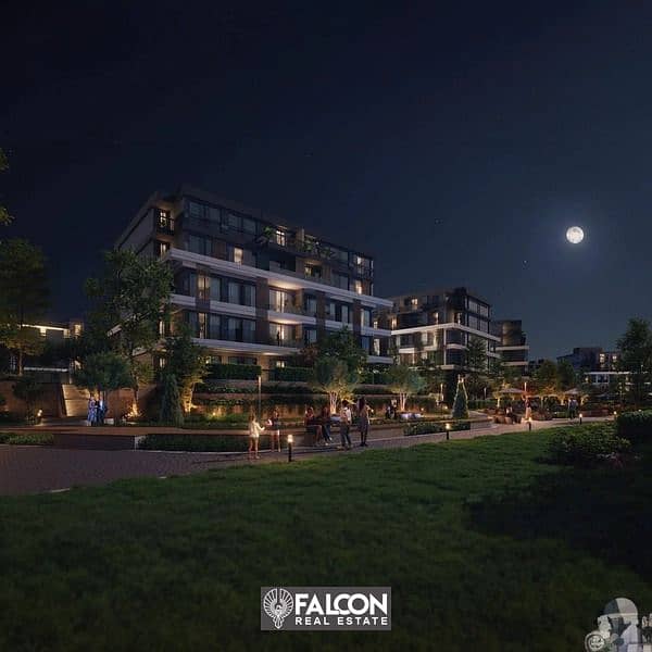 Without down payment, an apartment for sale in the heart of the Fifth Settlement, in installments, in a prime location in front of Al-Ahly Club 5