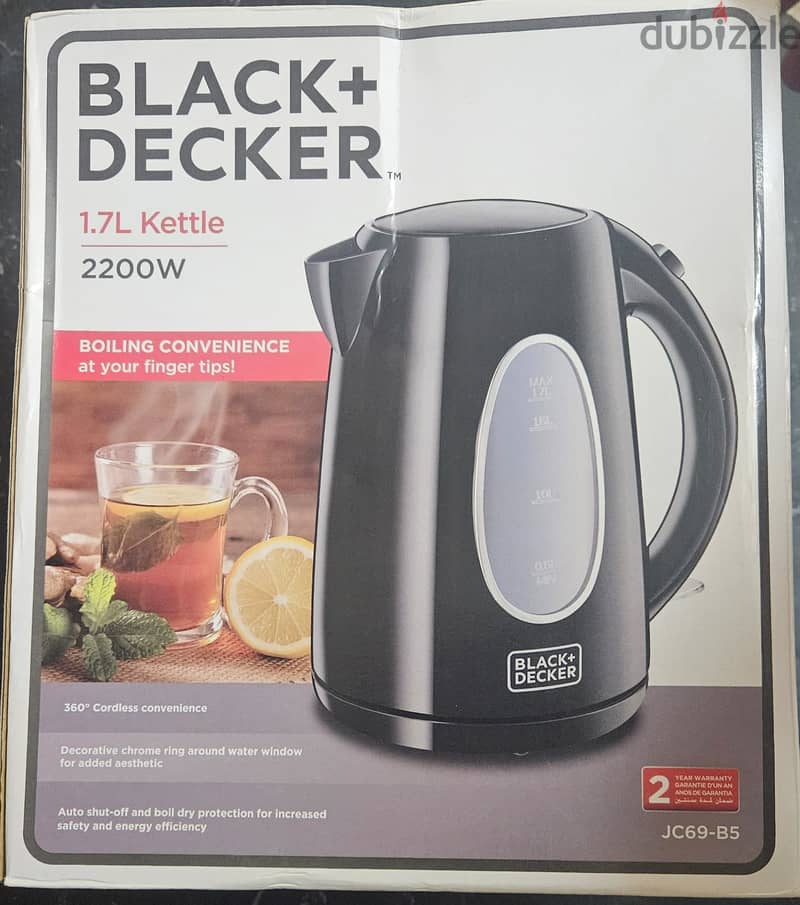 Black & Decker 1.7L Kettle New 0