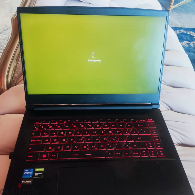 Msi gf63 gaming laptop core I7 11800h 2