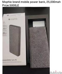 Mophie brand mobile power bank,25000mah