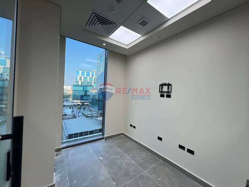 First use office for rent 57m in Park St. -ElSheikh Zayed 3