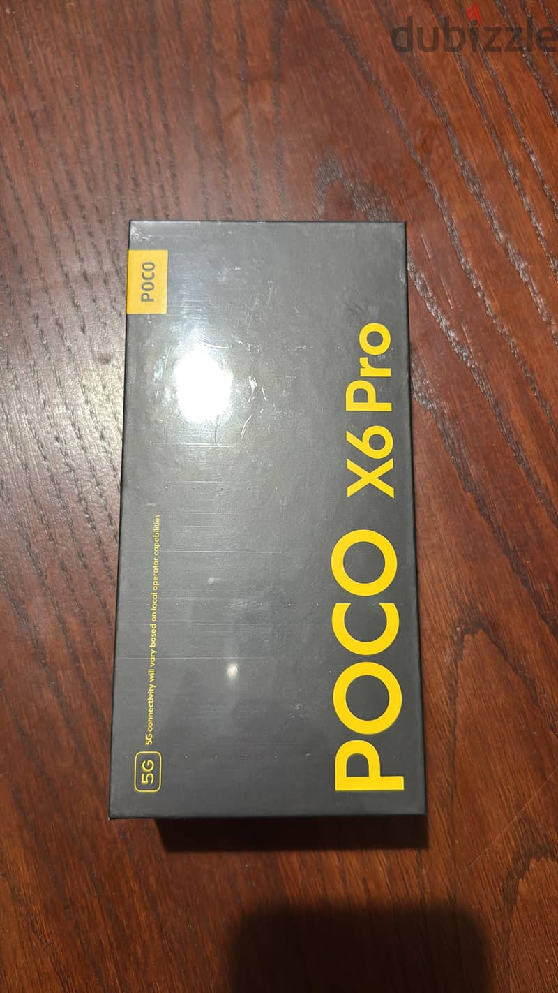 Xiaomi poco X6 pro sealed 12/512 gray color جديد متبرشم 1