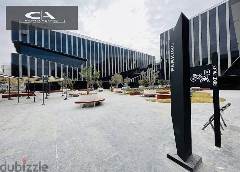 office 180M Fully finished with Ac's for rent in EDNC Sodic - New Cairo 0