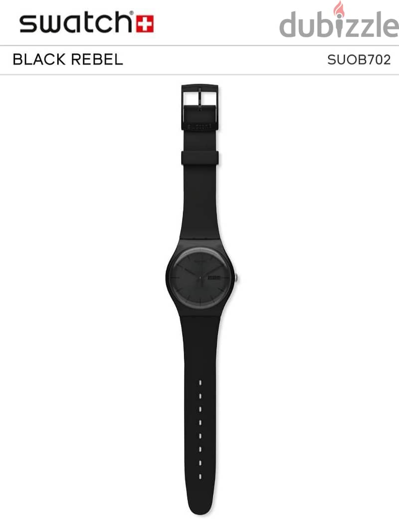 Swatch BLACK REBEL Swiss Made Watch 2