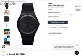 Swatch BLACK REBEL Watch