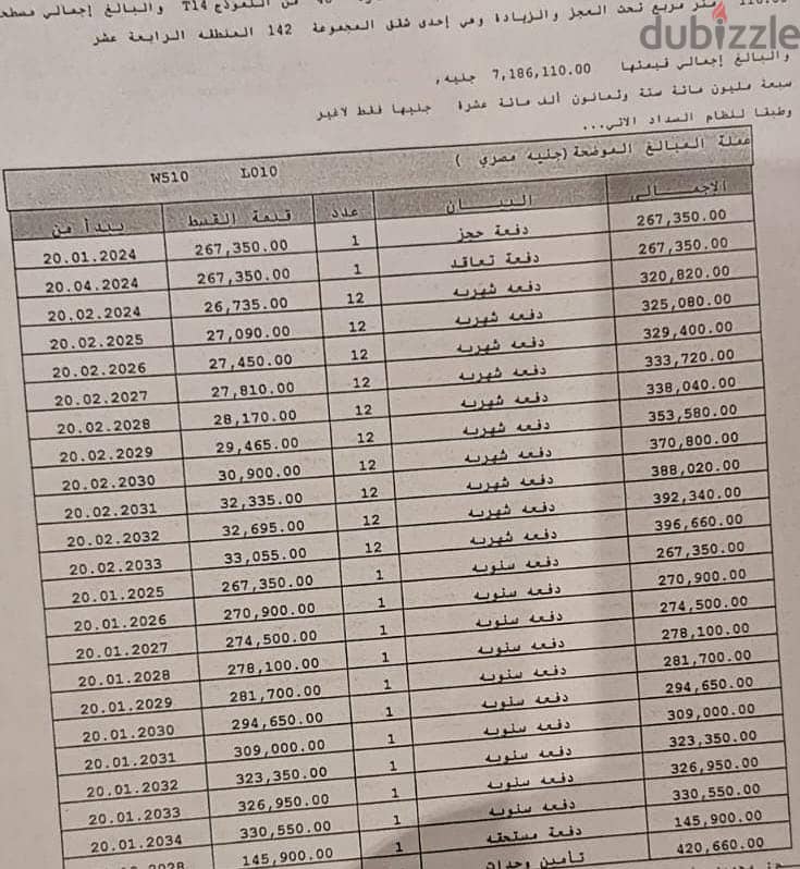 شقه 116 م للبيع في مدينتي B14 مقدم واقساط لعام2034 فيو وايد جاردن 1