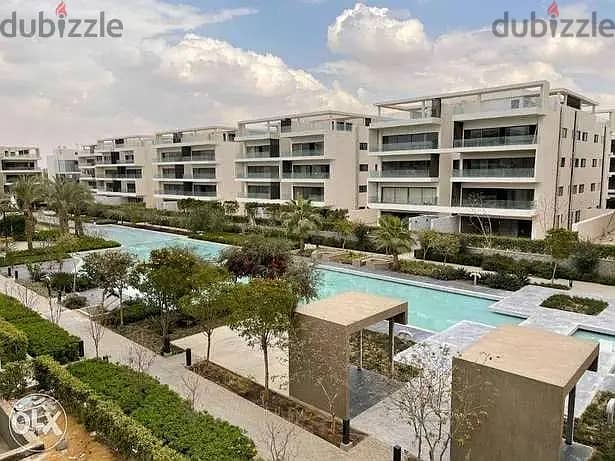 شقه بجاردن 122م للبيع باميز لوكيشن في ليك فيو Lake View  بسعر خيالي 0