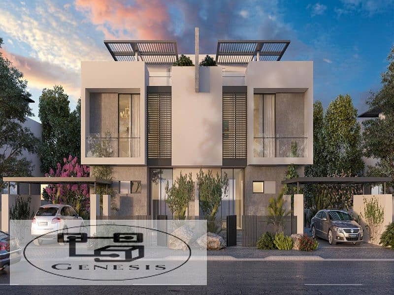 Get a townhouse with a distinctive view in Al Burouj Compound, New Cairo 10