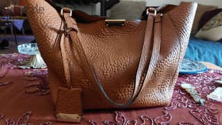 original Burberry leather shoulder bag