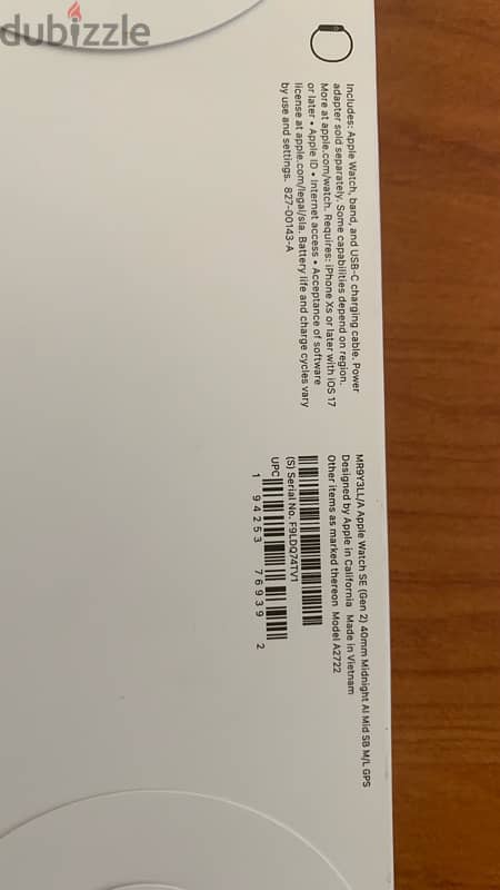 Apple Watch SE 40 mm gps midnight (new) 3