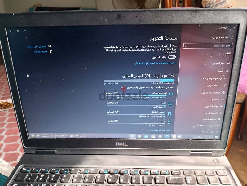 لاب توب ديل رام 16G هارد 512 جيل 8 . core i 5 . . 4