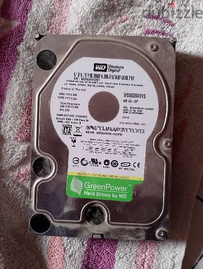 هارد ديسك كيسة western Digital 500GBورامة4GB DDR3