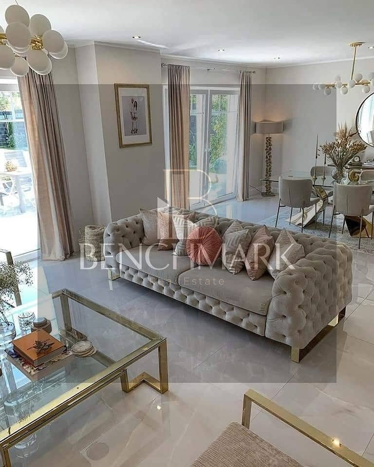 For sale Garden duplex apartment 3 Bdr fully finished immediate delivery in Al Burouj Al Shorouk New Cairo next to Heliopolis Club, the Medical Center 8